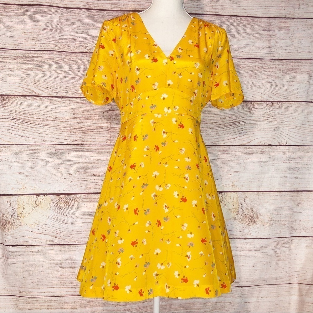 Madewell Silk Belladonna Dress in Painted Carnations Size 4